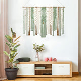 Wandtapijt lomohoo groot deco groen esthetisch geweven Woning - Accessoires en Decoratie Naty Shop