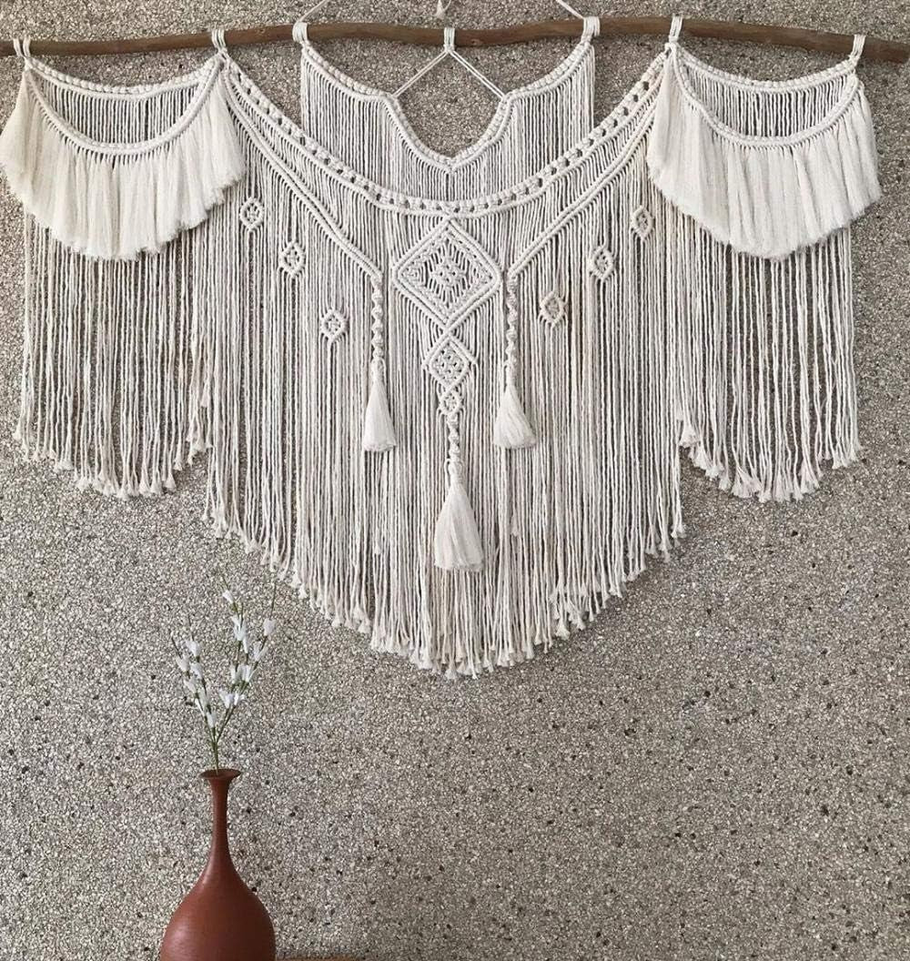 Groot Boheems tapijt boven het hoofdeinde van het bed arte Casa - Accessoires en Decoratie Naty Shop