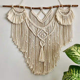 Groot natuurlijk Boheems drijfhouttapijt over het hoofdeinde Huis - Accessoires en Decoratie Naty Shop Standaardtitel