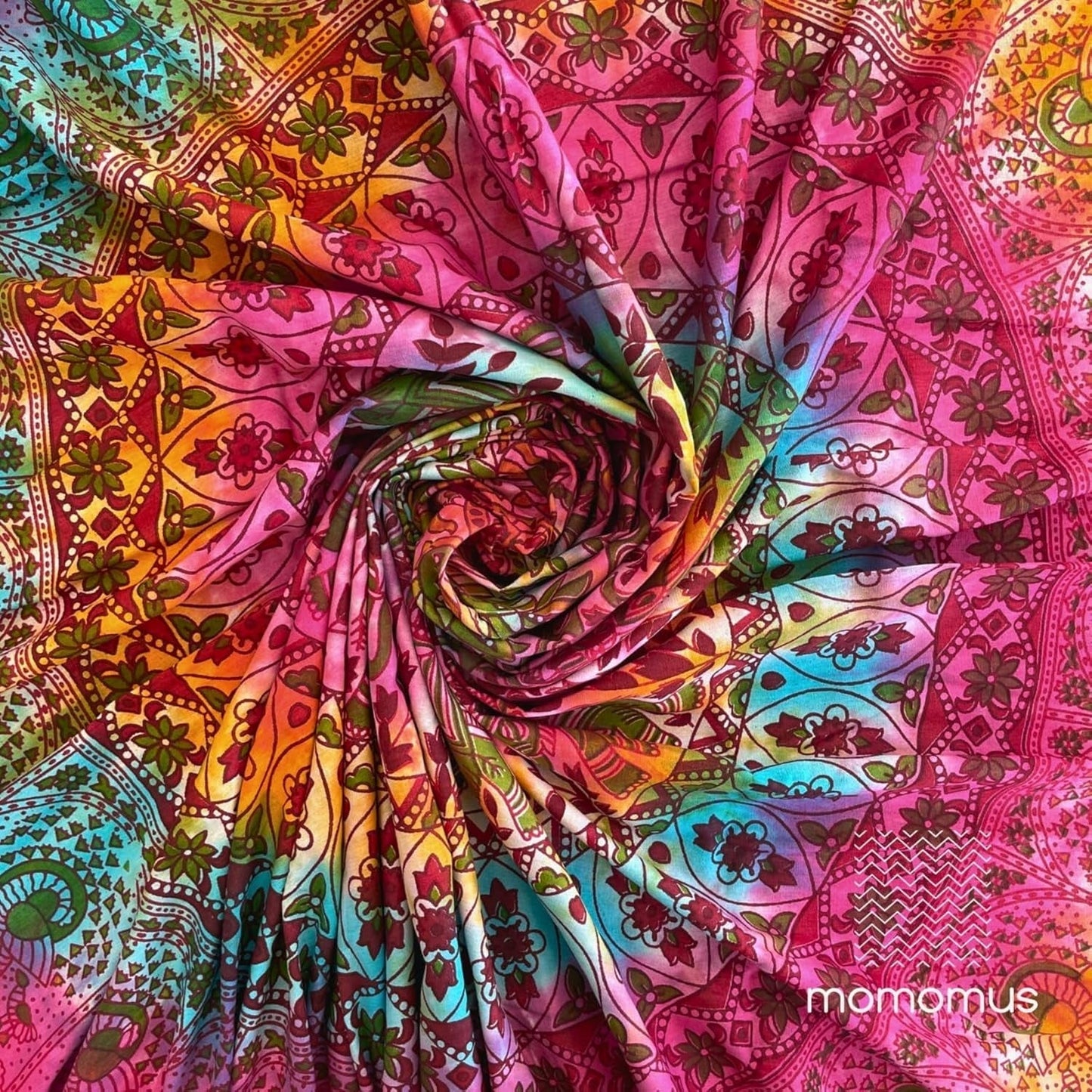 Wandkleed momomus mandala hippie of psychedelisch xxl Wonen - Accessoires en Decoratie Naty Shop