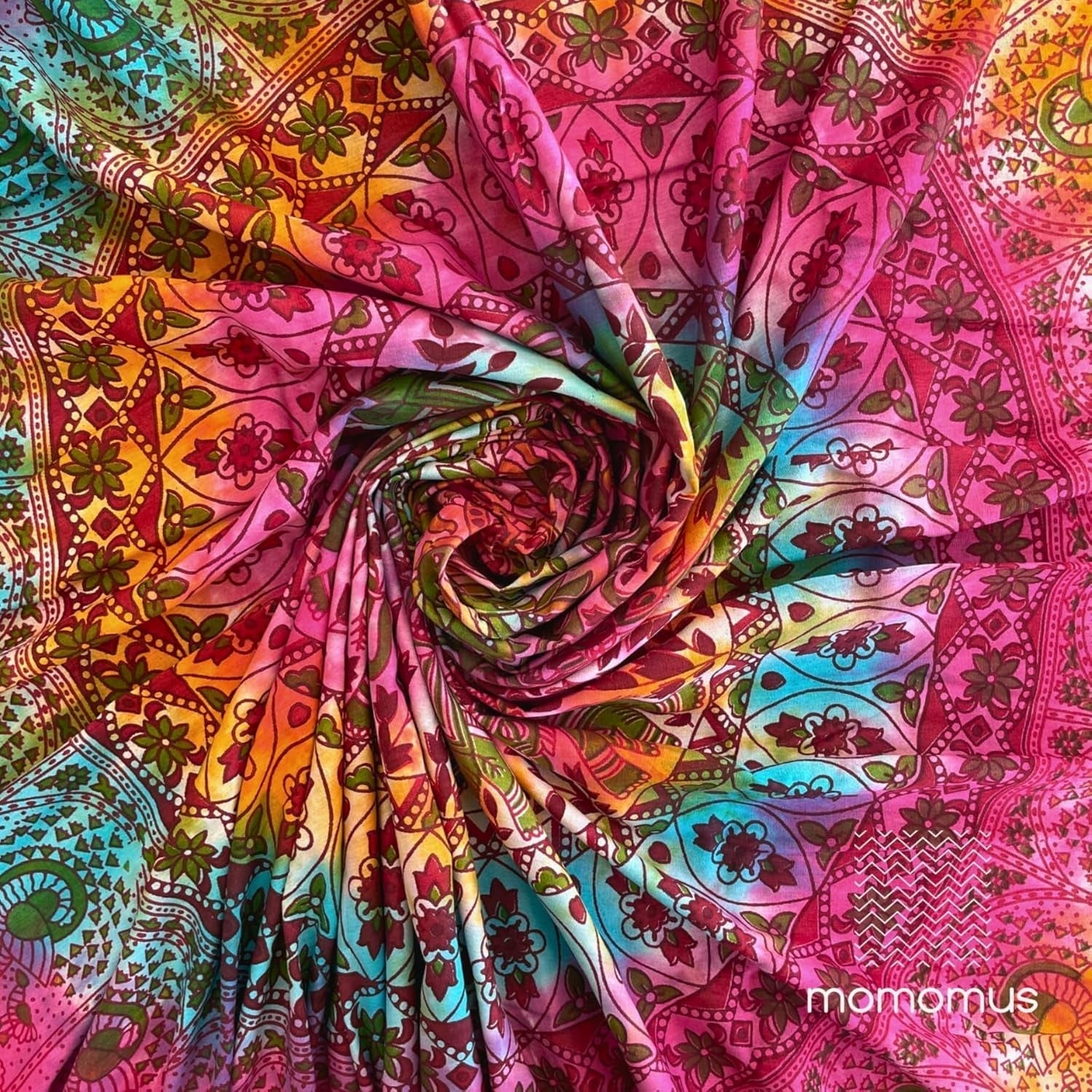 Wandkleed momomus mandala hippie of psychedelisch xxl Wonen - Accessoires en Decoratie Naty Shop