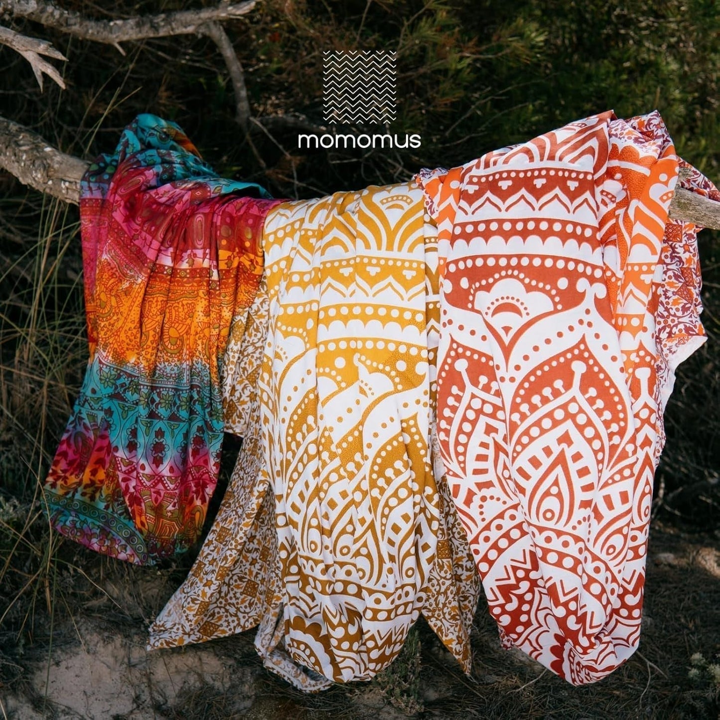 Wandkleed momomus mandala hippie of psychedelisch xxl Wonen - Accessoires en Decoratie Naty Shop