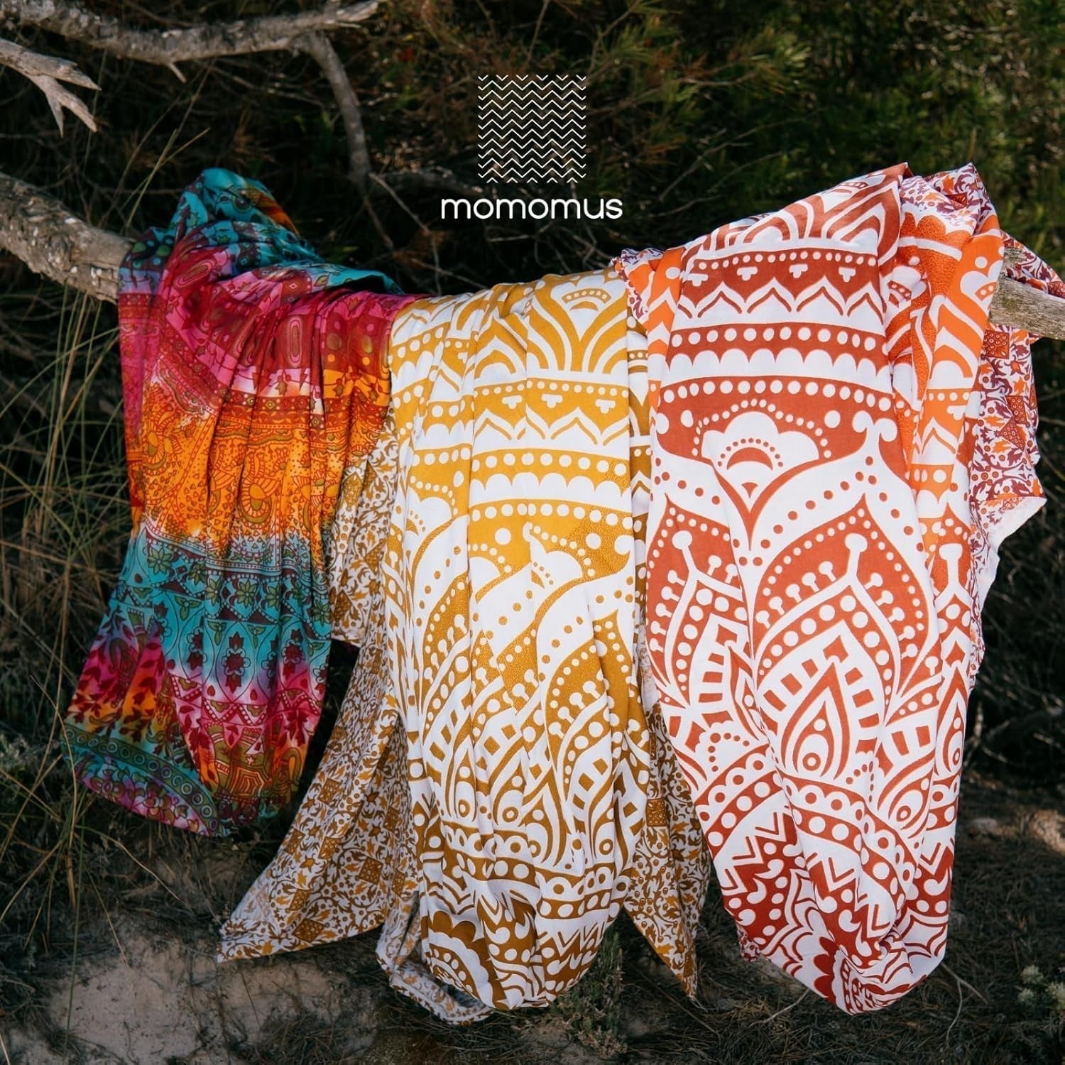 Wandkleed momomus mandala hippie of psychedelisch xxl Wonen - Accessoires en Decoratie Naty Shop