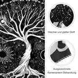 Wandtapijt zwart wit boom leven wandtapijt fasen maan Wonen - Accessoires en Decoratie Naty Shop