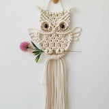 Uilen wandtapijt tapiseriei14wall handgemaakte katoenen decoratie Home - Accessoires en Decoratie Naty Shop Standaardtitel
