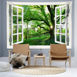 Wandtapijt jungle landschap xxl bos canvas raam Woonaccessoires en Decoratie Naty Shop