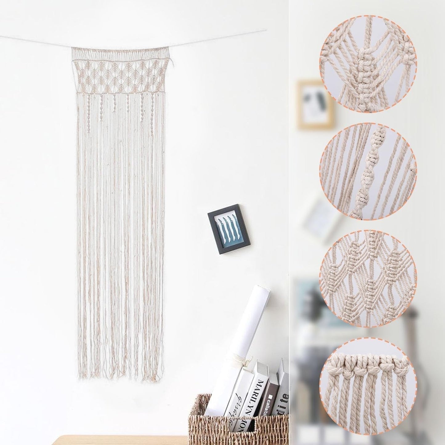 Wandtapijt, deurgordijn, geweven wandtapijt, scheidingswand, Wonen - Accessoires en Decoratie Naty Shop