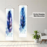 Wandtapijten pligreat pack blauwe veren vloerkleed verticale muur Huis - Accessoires en Decoratie Naty Shop