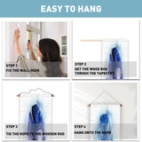 Wandtapijten pligreat pack blauwe veren vloerkleed verticale muur Huis - Accessoires en Decoratie Naty Shop