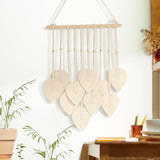 Wandtapijt quatre handgemaakte platte slinger geweven bladeren Home - Accessoires en Decoratie Naty Shop Standaardtitel