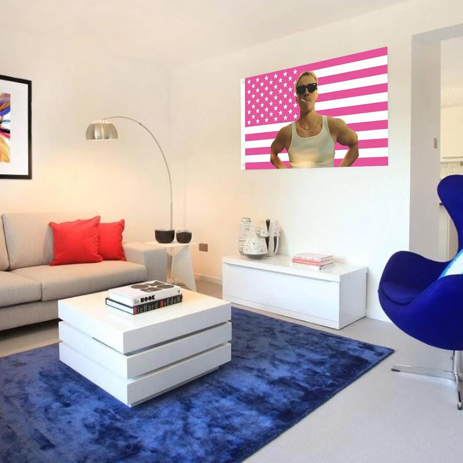 Wandtapijtenplanken Cameron Amerikaanse vlag interieur exterieur Huis - Accessoires en Decoratie Naty Shop
