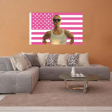 Wandtapijtenplanken Cameron Amerikaanse vlag interieur exterieur Huis - Accessoires en Decoratie Naty Shop