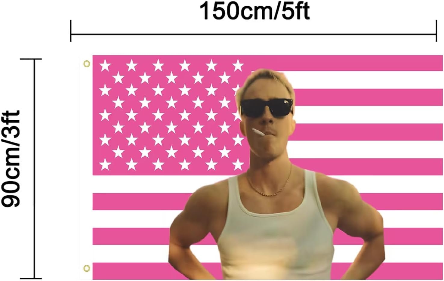 Wandtapijtenplanken Cameron Amerikaanse vlag interieur exterieur Huis - Accessoires en Decoratie Naty Shop