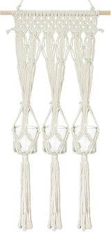 Wandtapijtplank glazen kandelaars gemaakt Casa - Accessoires en Decoratie Naty Shop Wit