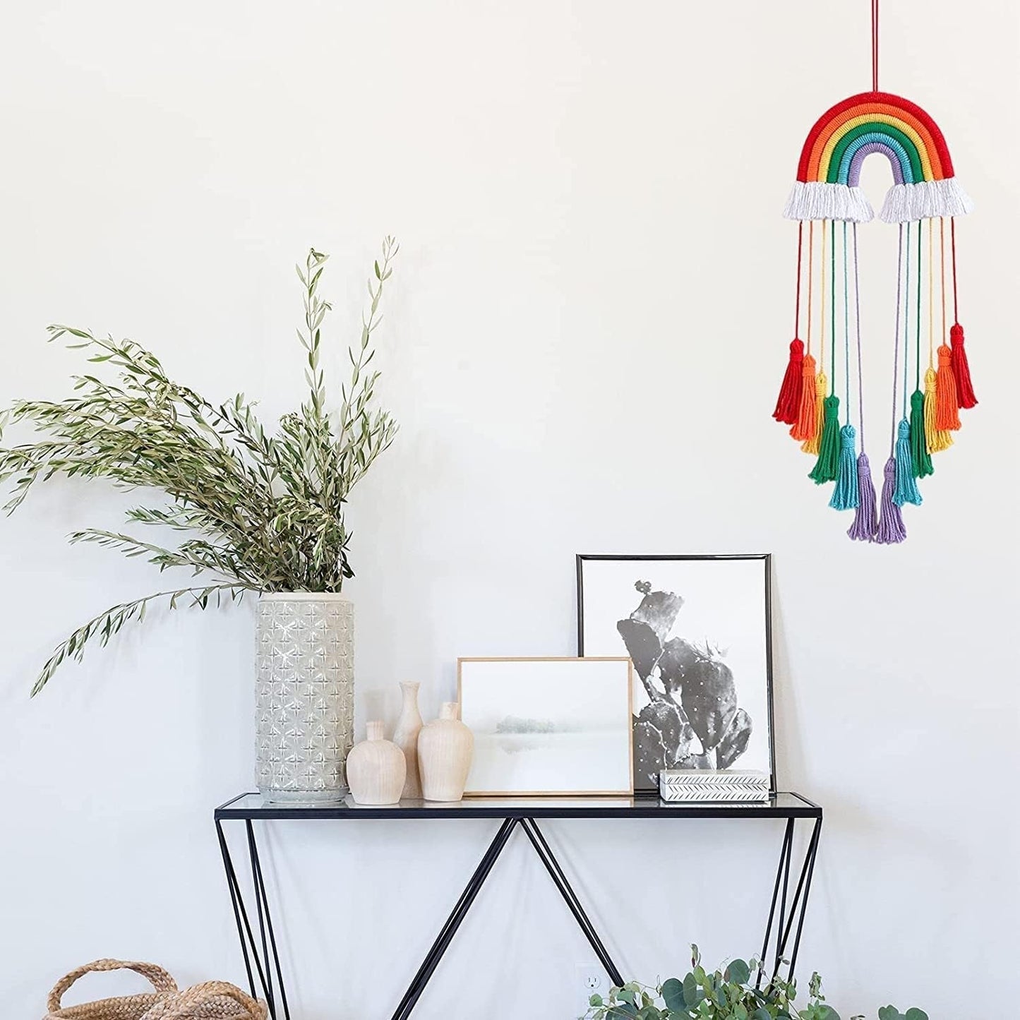Regenboogtapijt decoratie regenboog katoenen touw Home - Accessoires en Decoratie Naty Shop