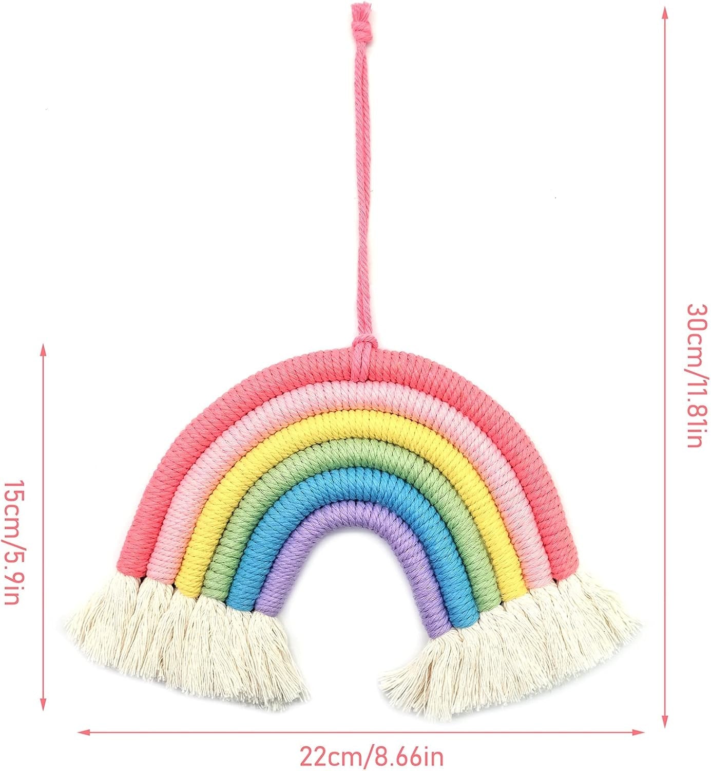 Decoratief regenboogtapijt ter decoratie van de slaapkamer van de kinderkamer Casa - Accessoires en Decoratie Naty Shop
