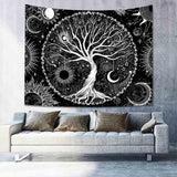 Wandtapijt sequpr boom leven zon maan Wonen - Accessoires en Decoratie Naty Shop