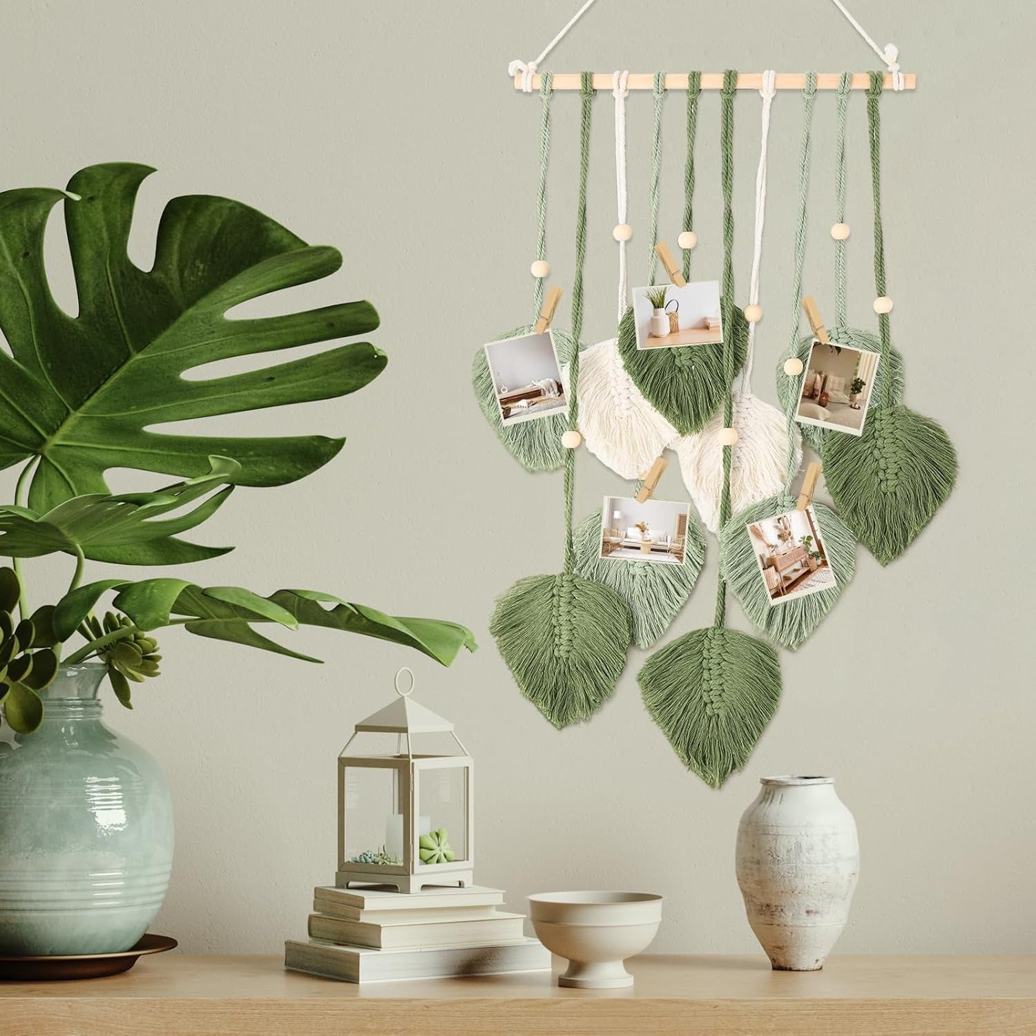 Raamdecoratie in tapisseriestijl 40cm groen Wonen - Accessoires en Decoratie Naty Shop