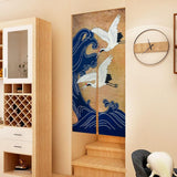 Wandtapijt in Japanse stijl dik linnen noren lang gordijn Home - Accessoires en Decoratie Naty Shop