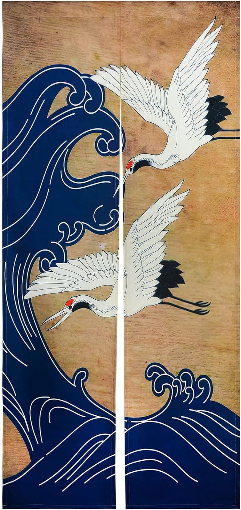 Wandtapijt in Japanse stijl dik linnen noren lang gordijn Home - Accessoires en Decoratie Naty Shop Standaardtitel