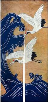 Wandtapijt in Japanse stijl dik linnen noren lang gordijn Home - Accessoires en Decoratie Naty Shop Standaardtitel