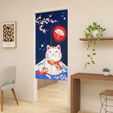 Wandtapijt in Japanse stijl dik linnen noren lange gordijnen Home - Accessoires en Decoratie Naty Shop