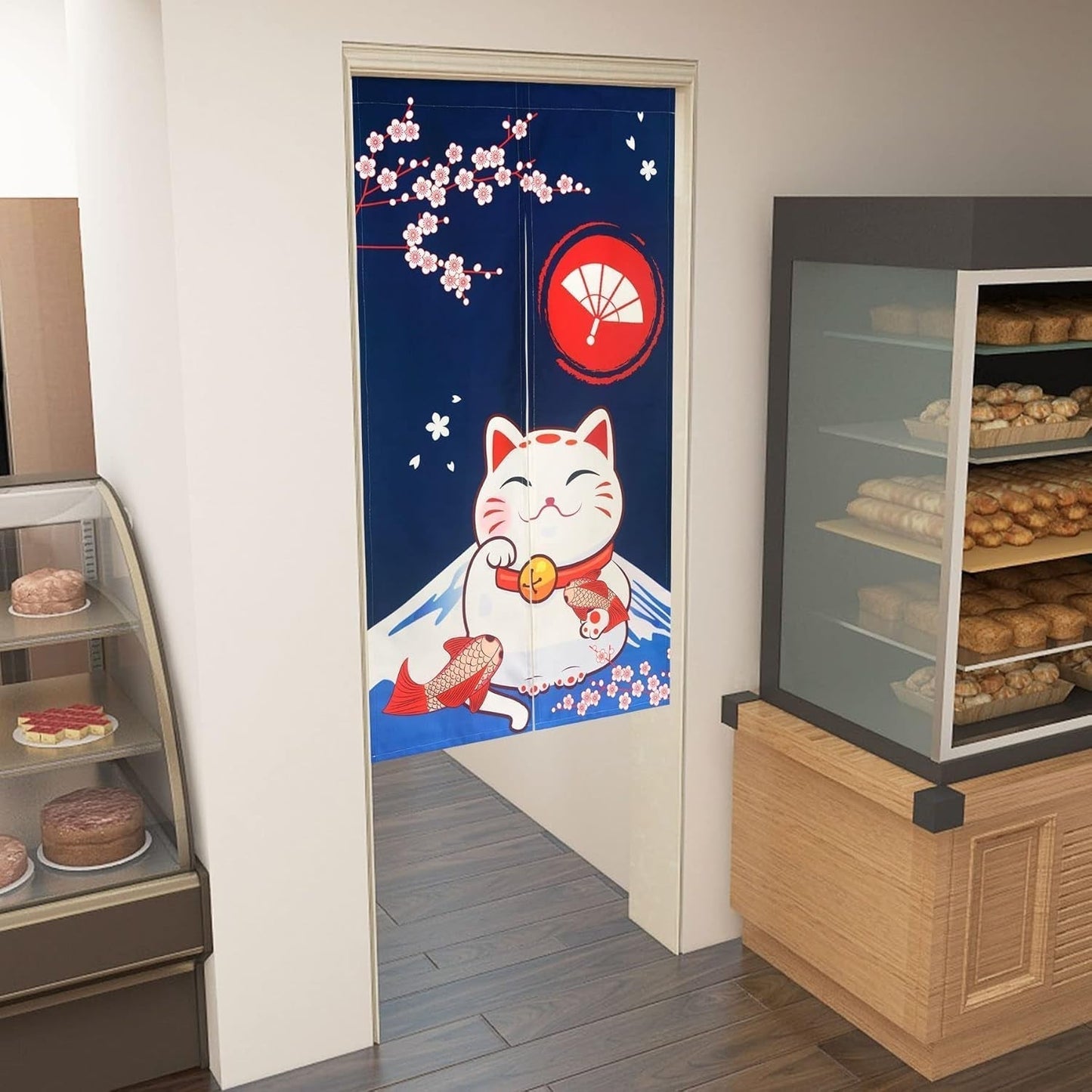 Wandtapijt in Japanse stijl dik linnen noren lange gordijnen Home - Accessoires en Decoratie Naty Shop