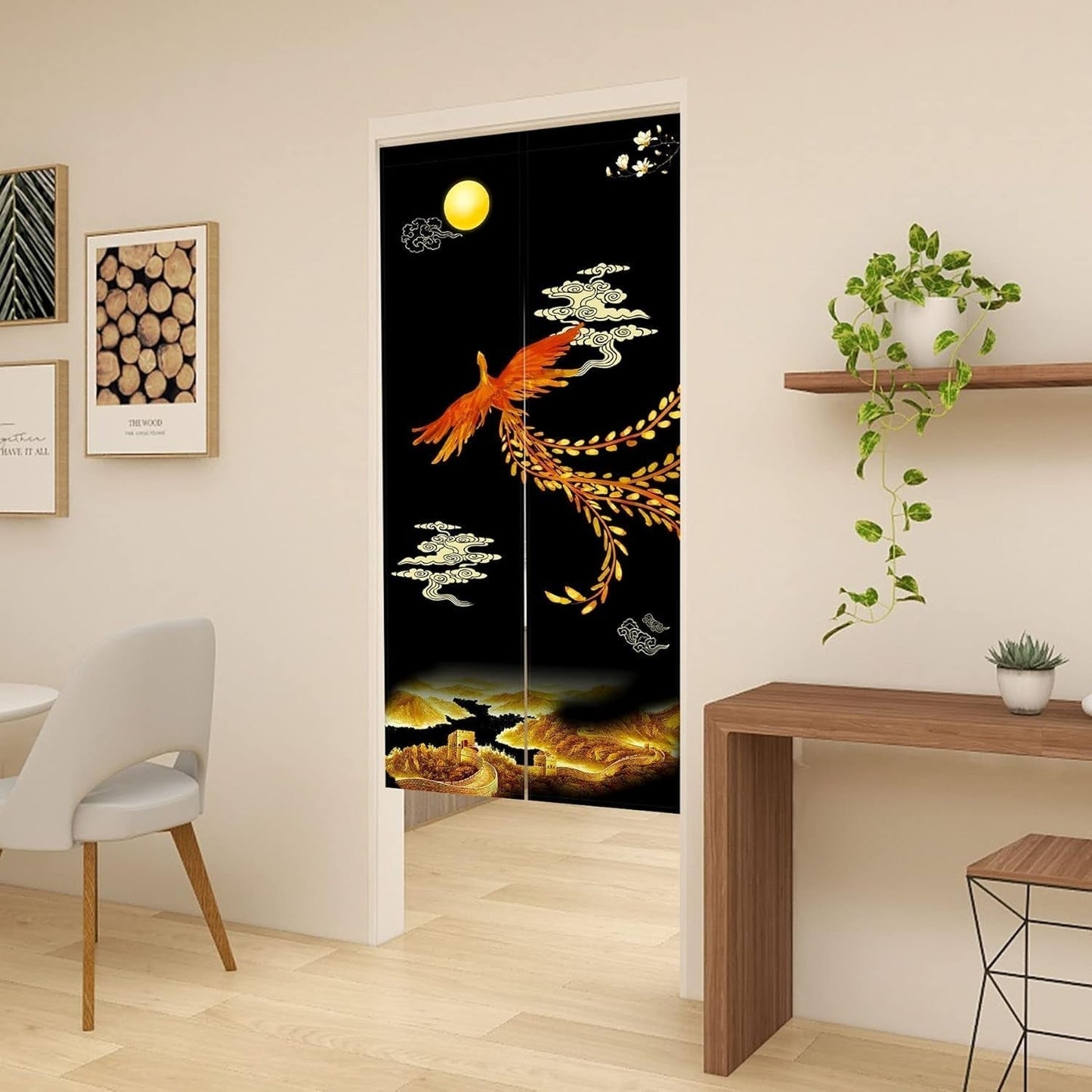 Wandtapijt Japanse stijl noren lange dikke deurscheiding Wonen - Accessoires en Decoratie Naty Shop