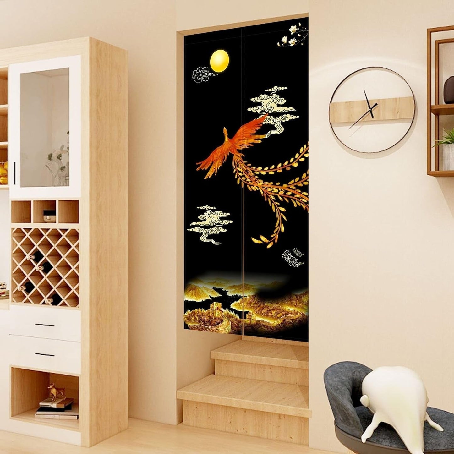 Wandtapijt Japanse stijl noren lange dikke deurscheiding Wonen - Accessoires en Decoratie Naty Shop
