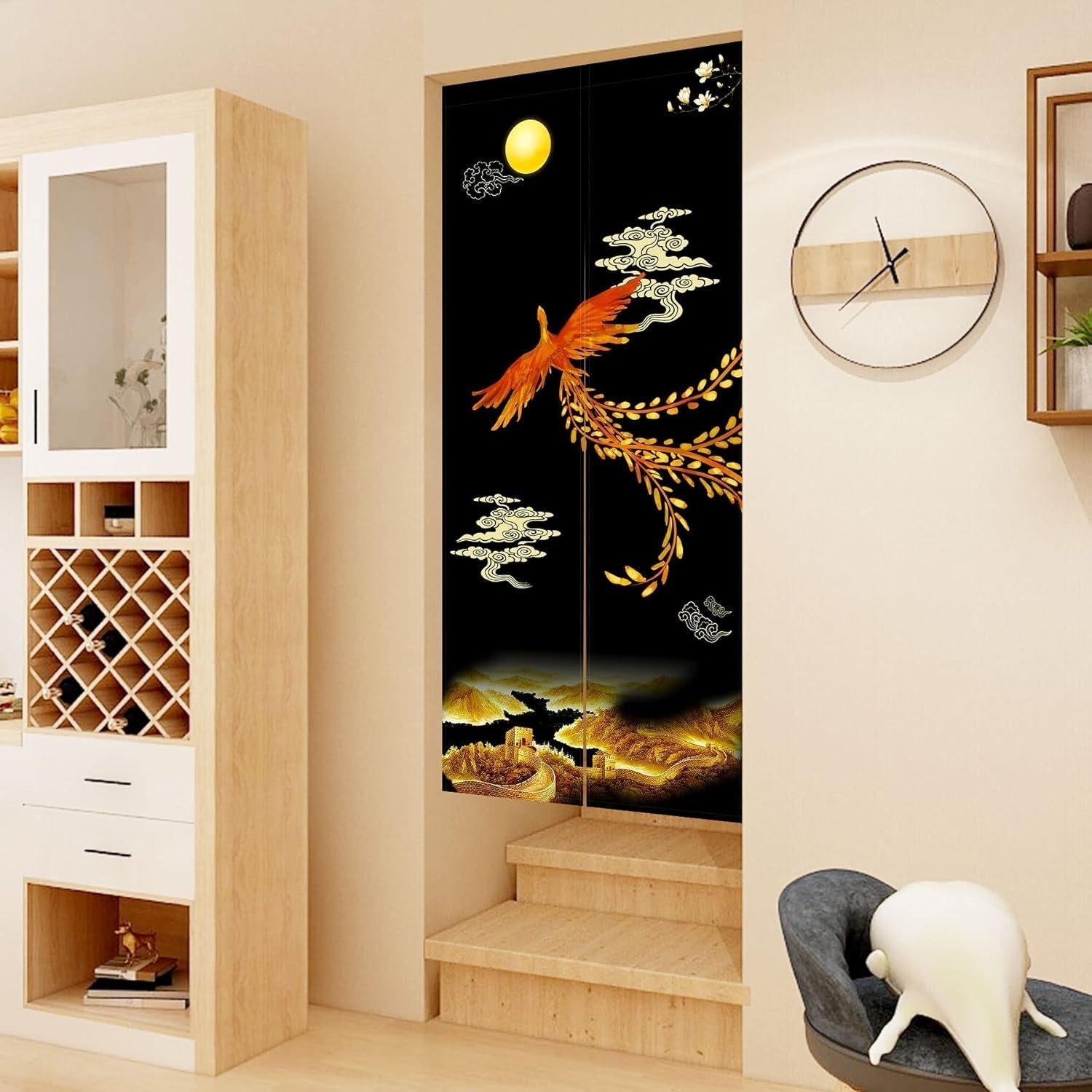 Wandtapijt Japanse stijl noren lange dikke deurscheiding Wonen - Accessoires en Decoratie Naty Shop
