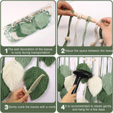 Wandtapijt ophangdecoratie geweven bladeren Home - Accessoires en Decoratie Naty Shop