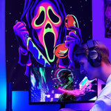 Wandtapijt wandtapijt horror gezicht blacklight geesten reactief Home - Accessoires en Decoratie Naty Shop