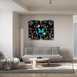 Wandtapijt wandtapijt groene vlinders geborstelde stof Home - Accessoires en Decoratie Naty Shop