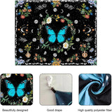Wandtapijt wandtapijt groene vlinders geborstelde stof Home - Accessoires en Decoratie Naty Shop