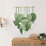 Wandtapijt wandtapijt groene bladeren met de hand geweven Home - Accessoires en Decoratie Naty Shop