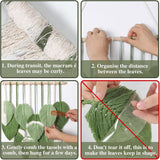 Wandtapijt wandtapijt groene bladeren met de hand geweven Home - Accessoires en Decoratie Naty Shop