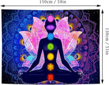 Kleurrijk mystiek mandala wandtapijt Home - Accessoires en Decoratie Naty Shop