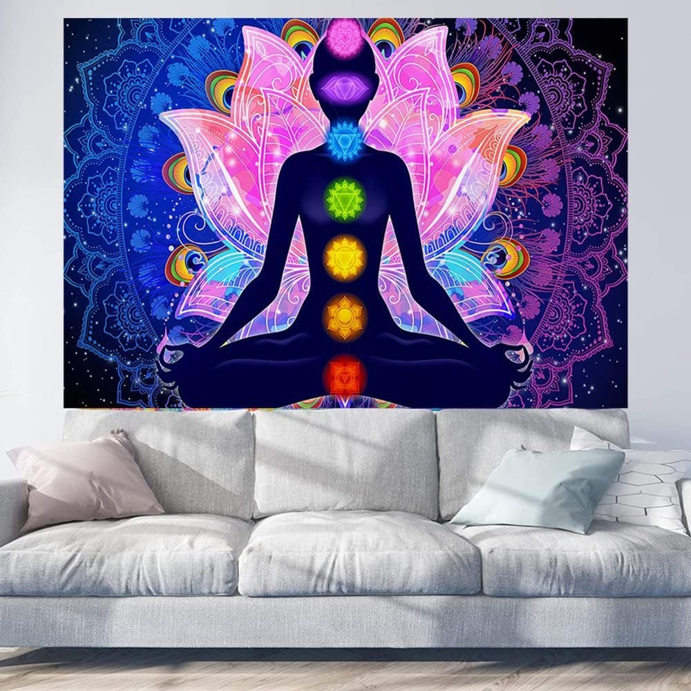 Kleurrijk mystiek mandala wandtapijt Home - Accessoires en Decoratie Naty Shop Standaardtitel