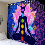 Kleurrijk mystiek mandala wandtapijt Home - Accessoires en Decoratie Naty Shop