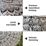 Wandkleed wandkleed mandala grijs zwart wandkleed Wonen - Accessoires en Decoratie Naty Shop