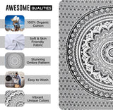 Wandkleed wandkleed mandala grijs zwart wandkleed Wonen - Accessoires en Decoratie Naty Shop