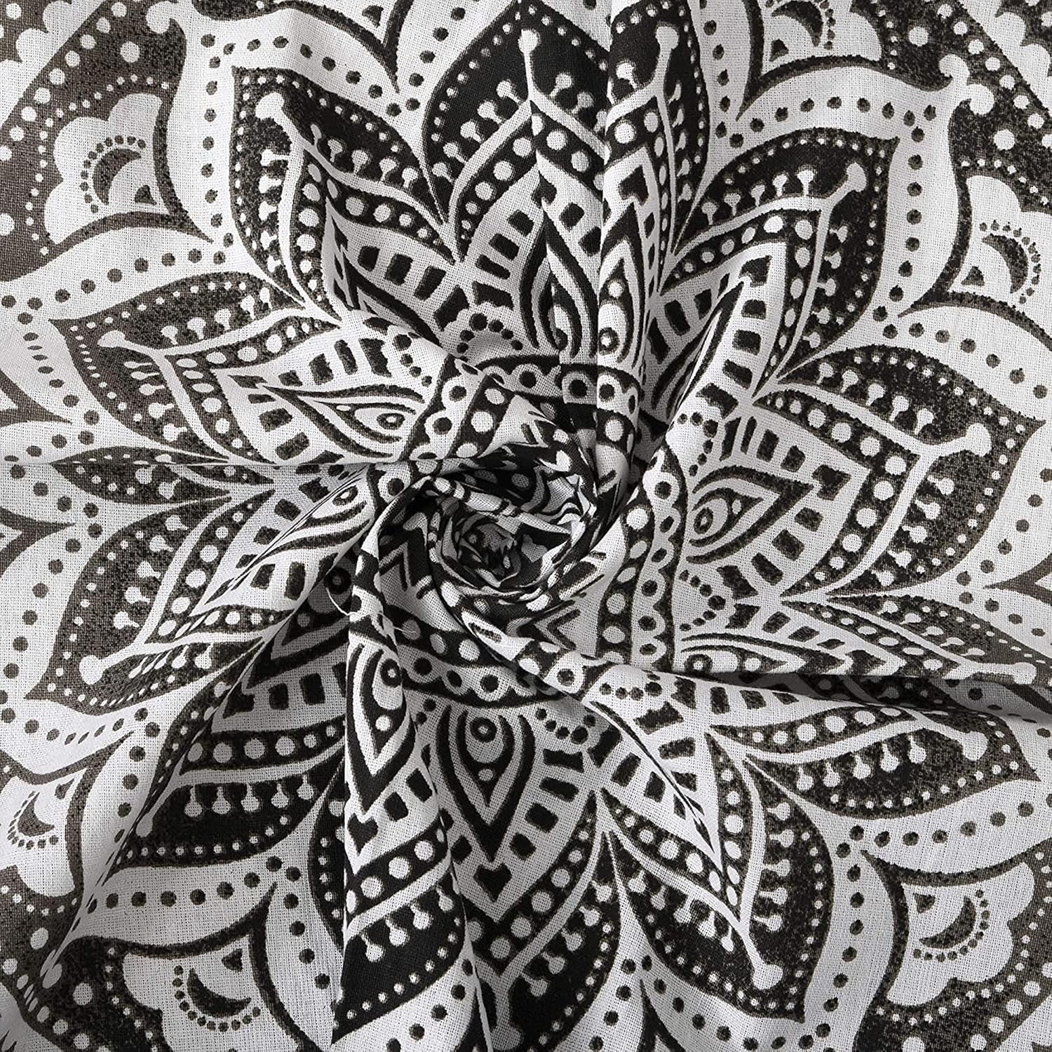 Wandkleed wandkleed mandala grijs zwart wandkleed Wonen - Accessoires en Decoratie Naty Shop