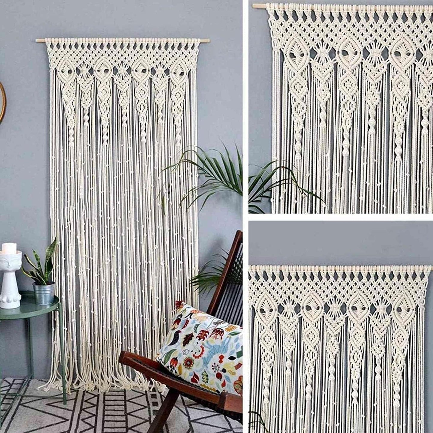 Geweven wandtapijt om de trouwzaal af te scheiden Home - Accessoires en Decoratie Naty Shop