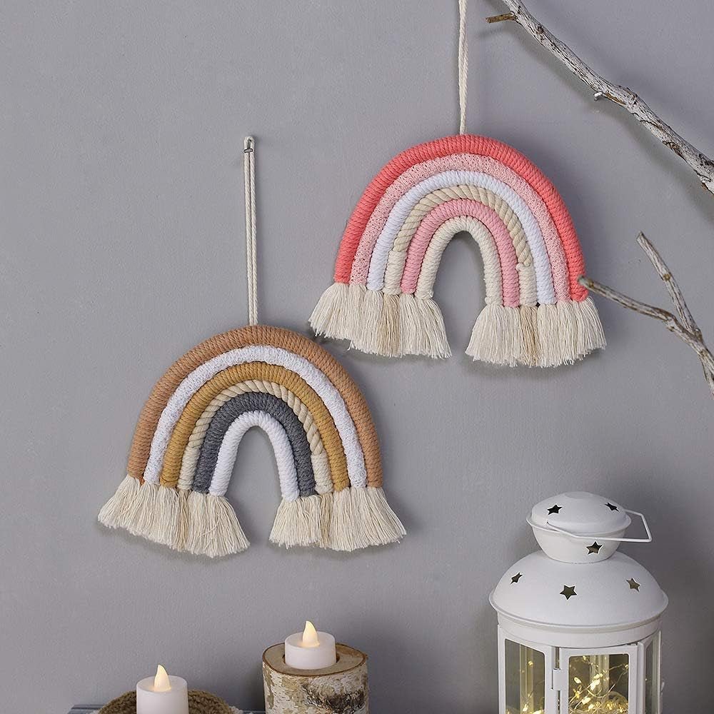 Boheems regenboog geweven wandtapijt voor thuis kleurrijke kunst Huis - Accessoires en Decoratie Naty Shop