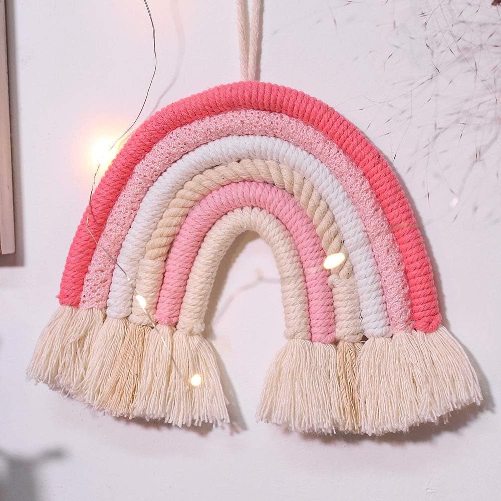 Boheems regenboog geweven wandtapijt voor thuis kleurrijke kunst Huis - Accessoires en Decoratie Naty Shop