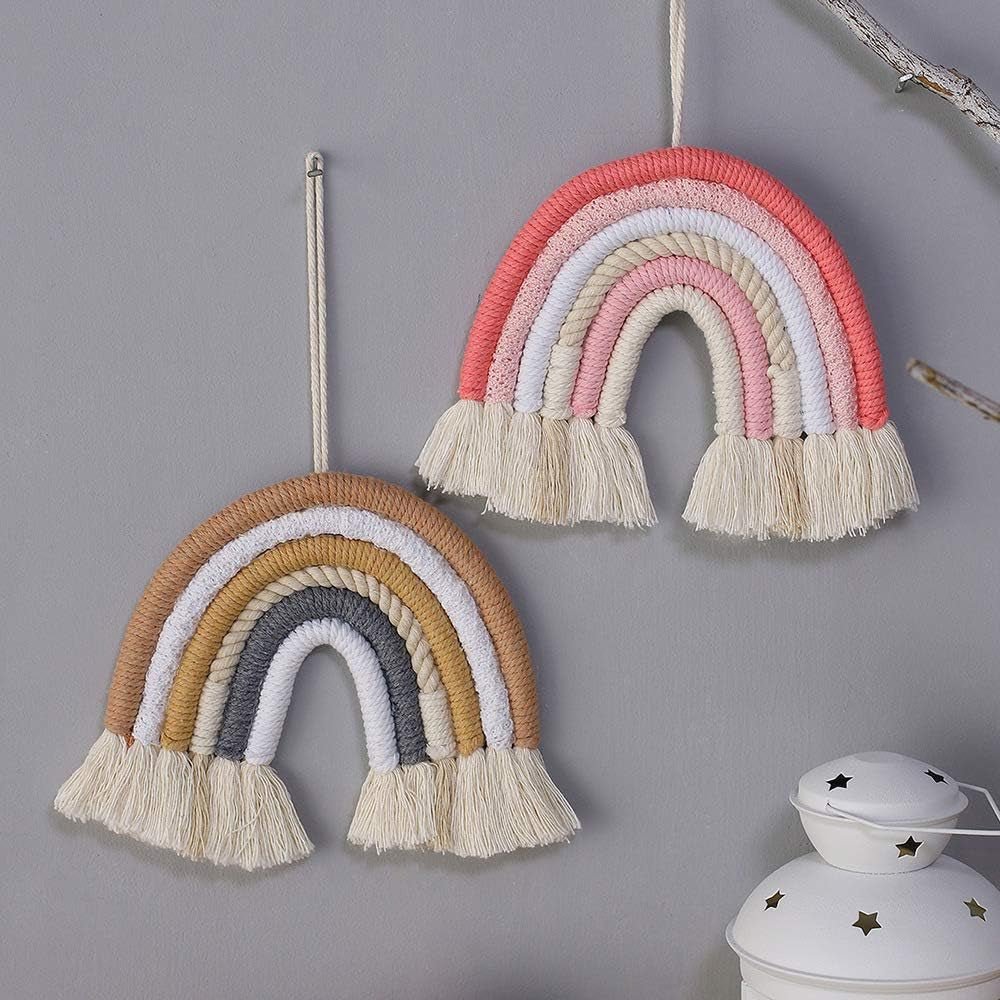 Boheems regenboog geweven wandtapijt voor thuis kleurrijke kunst Huis - Accessoires en Decoratie Naty Shop