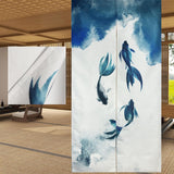 Traditioneel wandtapijt Chinese stijl dikke inkt schilderij noren Home - Accessoires en Decoratie Naty Shop Dubbelzijdig bedrukt 85 X 180 Cm