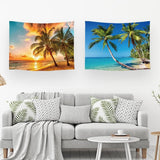 Wandtapijt ulticool huis strand zee palm eiland Huis - Accessoires en Decoratie Naty Shop
