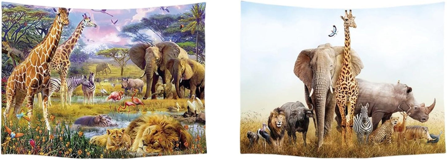 Wandtapijt ulticool huis strand zee palm eiland Wonen - Accessoires en Decoratie Naty Shop Safari Dieren