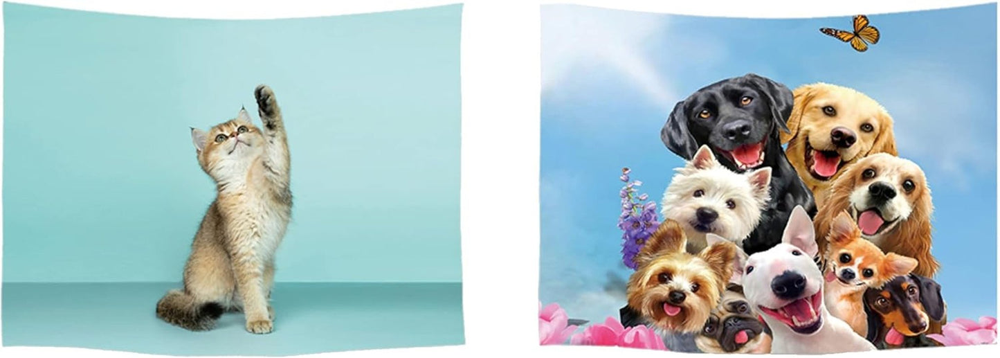Wandtapijt ulticool huis strand zee palm eiland Wonen - Accessoires en Decoratie Naty Shop Hond Kat
